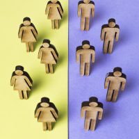 cardboard-people-women-men-top-view